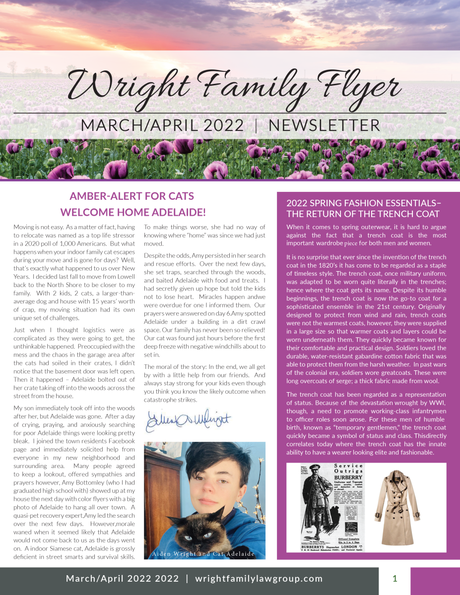 Wright Family Flyer – Mar/Apr 2022 Edition
